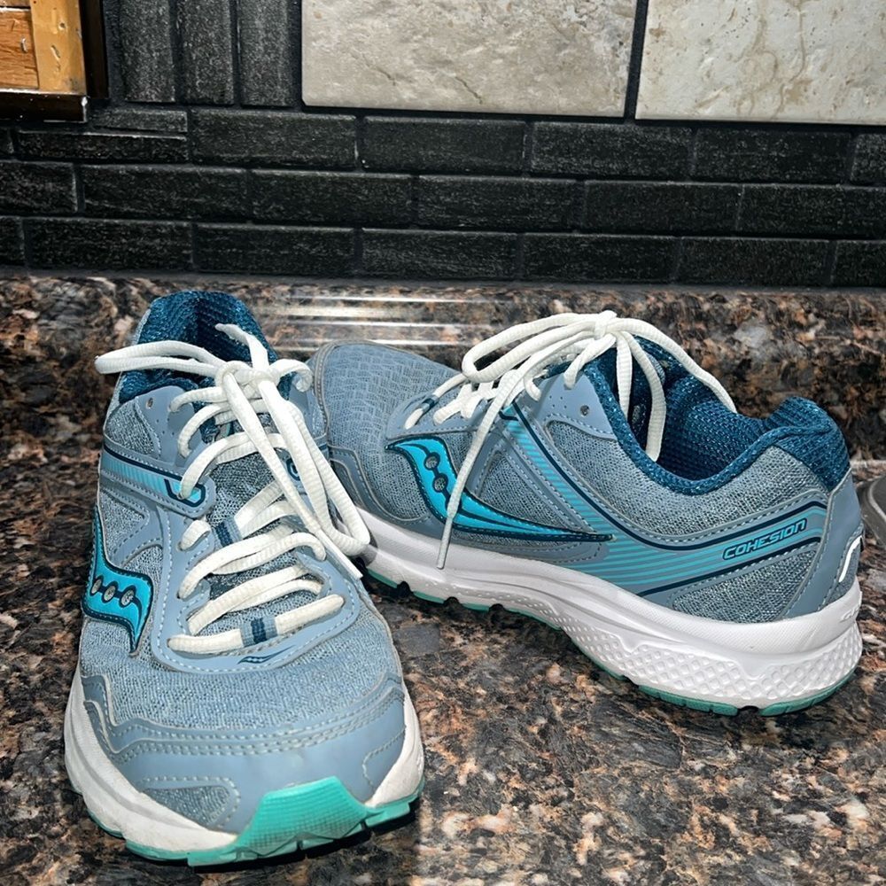 Saucony US Women's Size 10 Grid Cohesion 10 Sneakers Gray/Blue size 7
